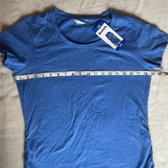 NWT Bench Blue Women’s T-Shirt with ruched sides sz L - Picture 5 of 9
